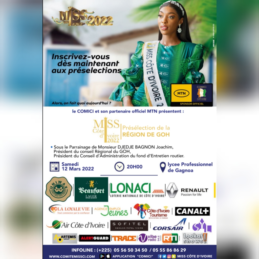 Présélections Miss ci 2022