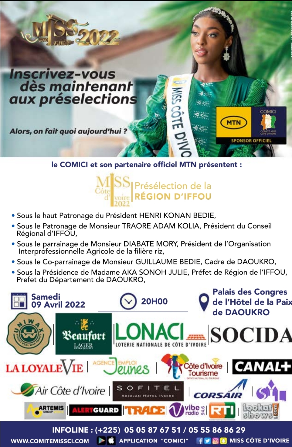 Présélections Miss ci 2022