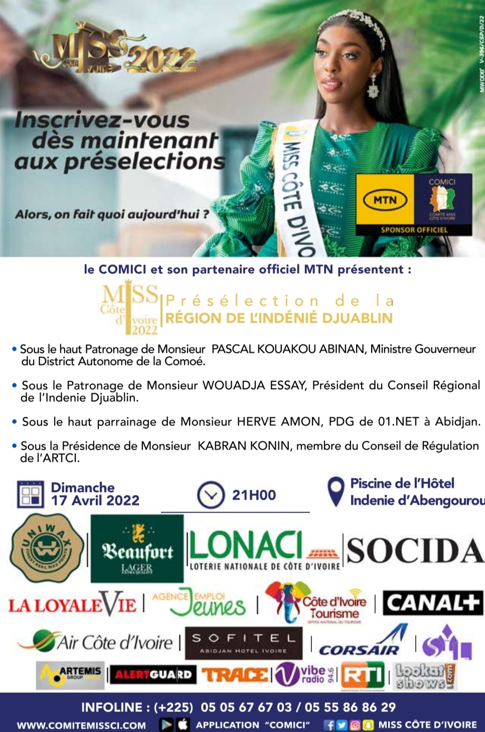 Présélections Miss ci 2022
