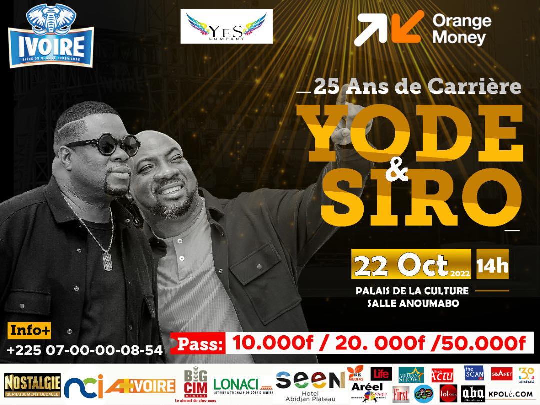 célébration des 25 ans de carrière de Yidé et Siro