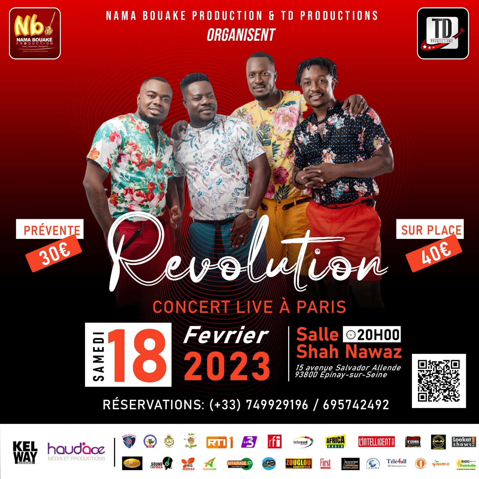 RÉVOLUTION en live à Paris