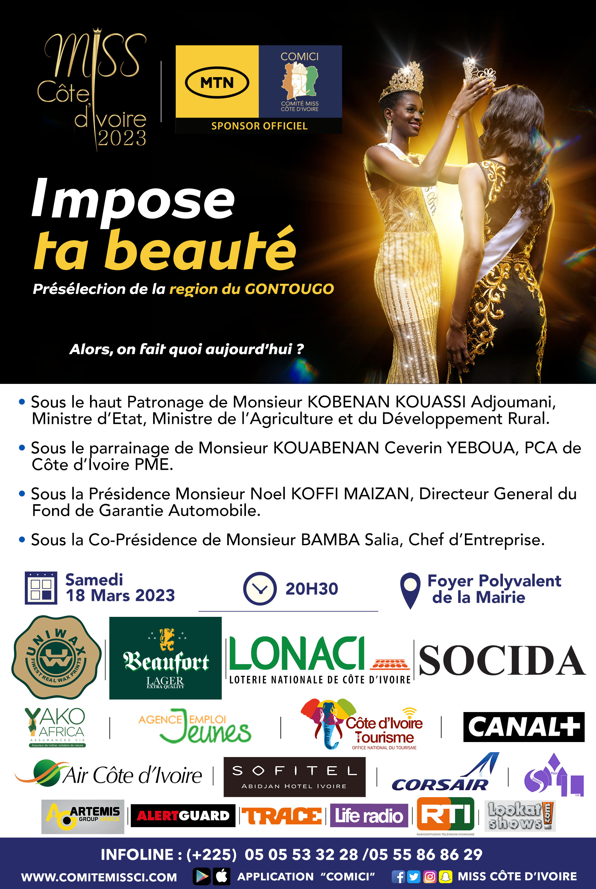 PRESELECTION MISS CI 2023 REGION DU GONTOUGO 