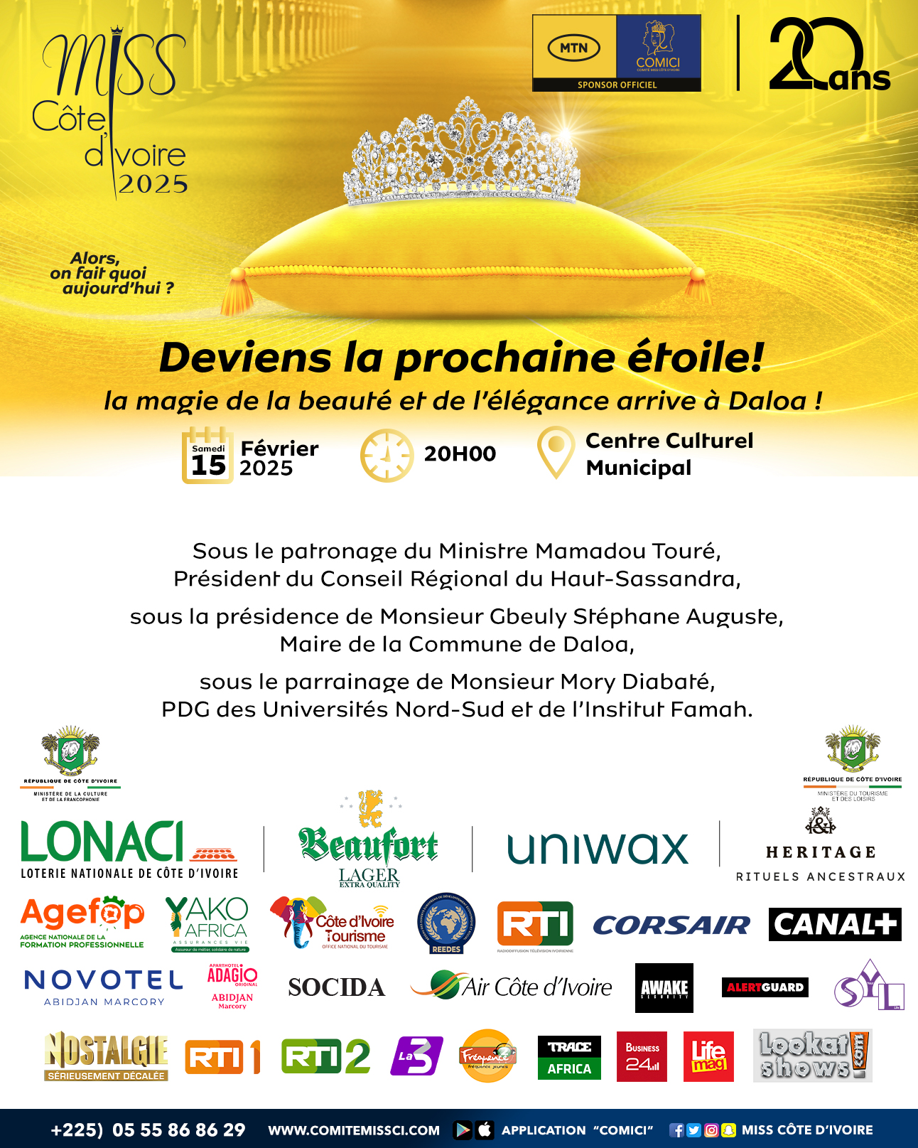  Présélection Miss Cote d'ivoire DALOA 2025