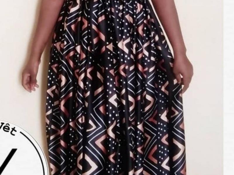 Idée modèles en tissu soie et mousseline pagne 