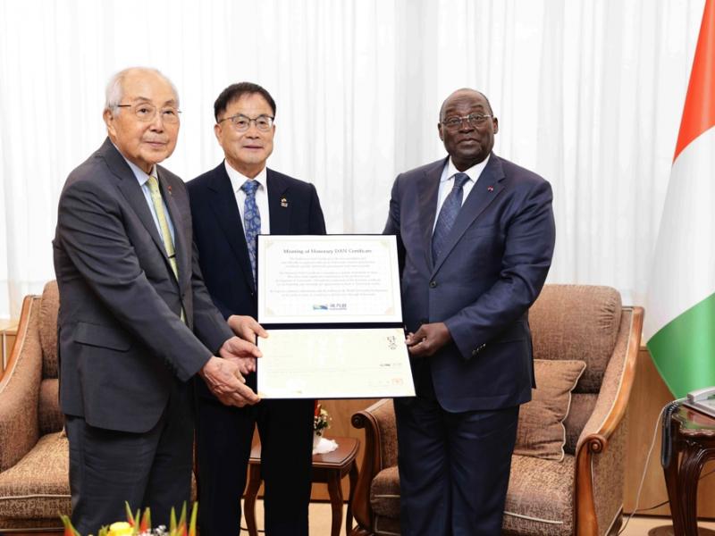 Taekwondo : le président du Kukkiwon choisit la Côte d'Ivoire comme porte d'entrée en Afrique