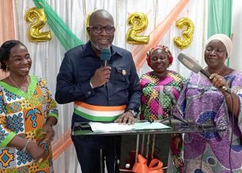 Assinie Mafia/ cérémonie de présentation: le maire Hippolyte Ebagnitchie fait le bilan de ses actions