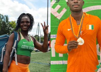Deux Jeunes Espoirs de l'Athlétisme Ivoirien Inspirés par les JO de Paris